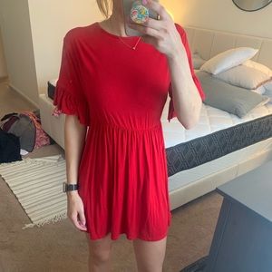 Red Boohoo dress